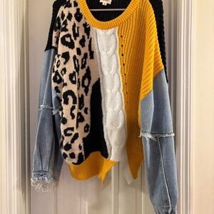 Colorful Patchwork Sweater